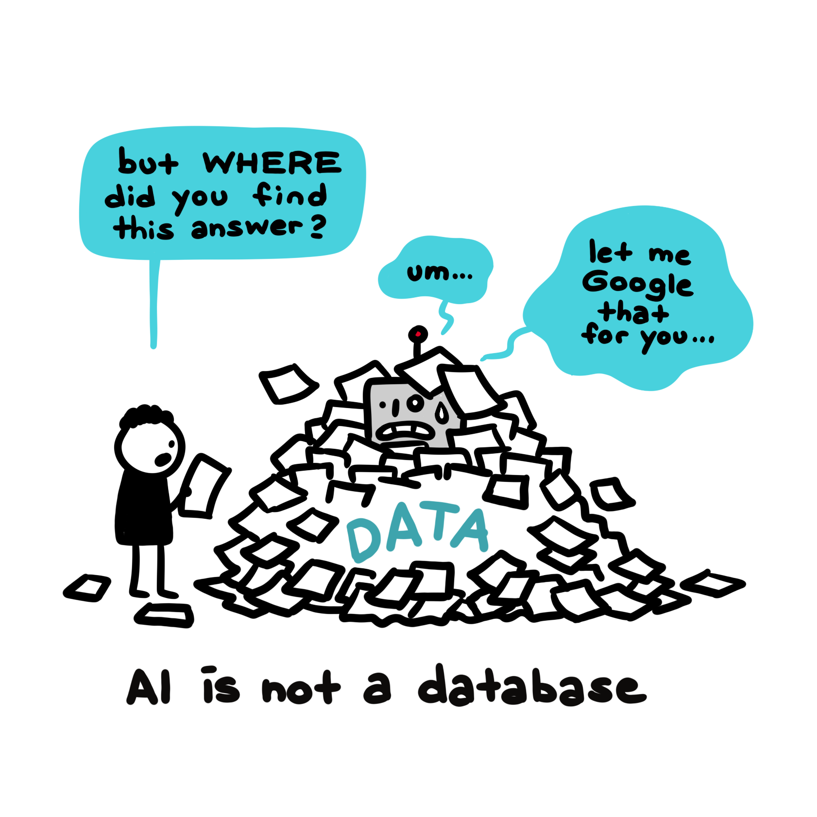ChatGPT is not a database